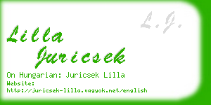 lilla juricsek business card